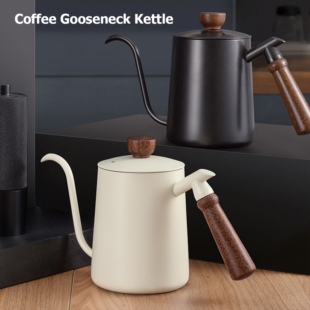 Pour Over Kettle - 스테인리스 스틸 구스넥 커피 주전자 600ML,