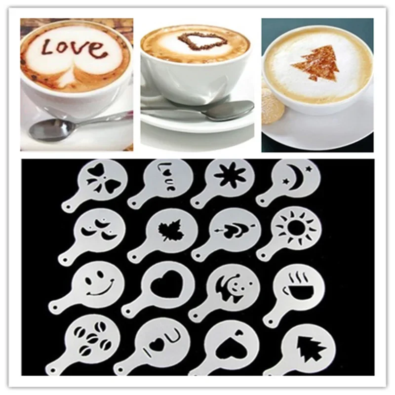 Coffee Stencil Art - 커피 몰드 라떼 카푸치노 바리스타 아트