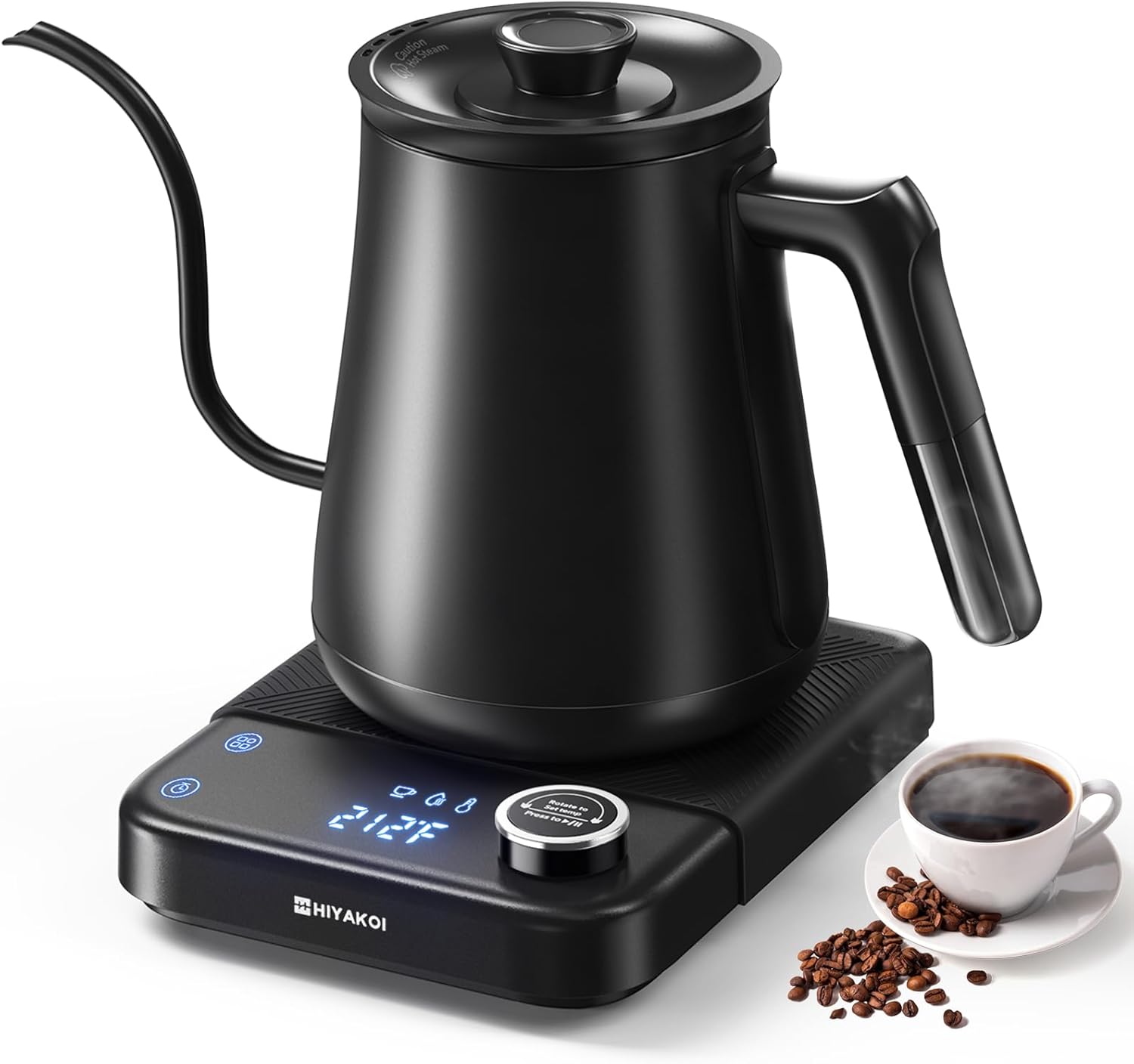 Pour Over Kettle - 구즈넥 전기 주전자 ±1도 정밀 온도조절