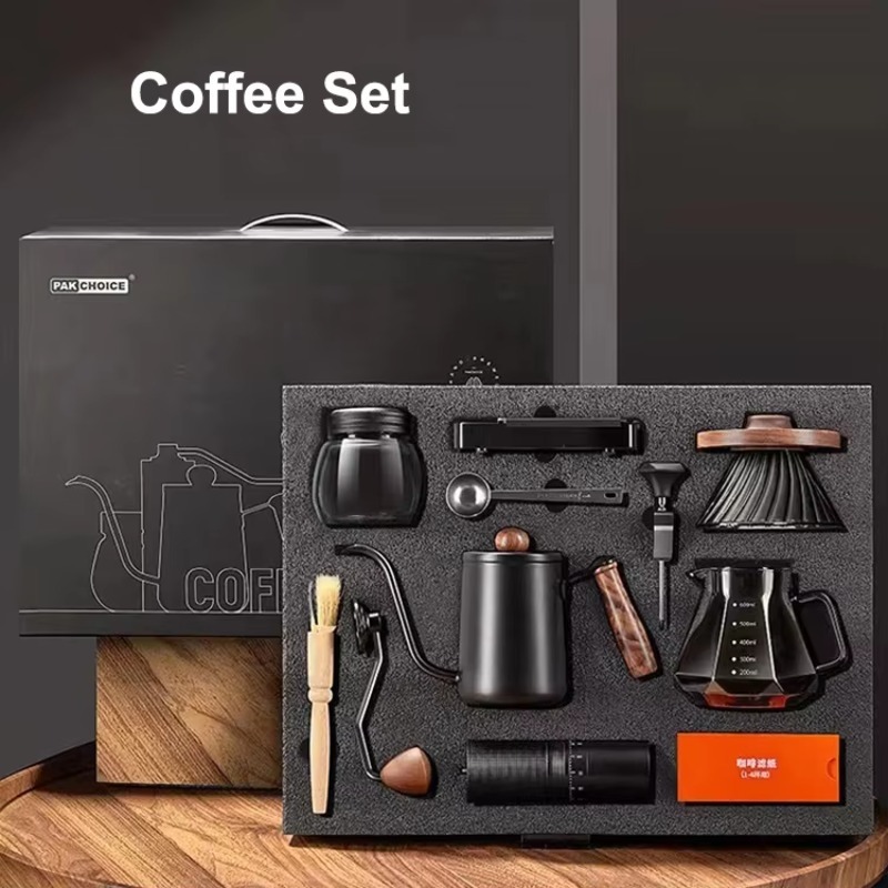 Pour Over Kettle - 10종 여행용 커피 세트, 수동 커피