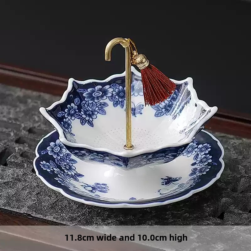Coffee Tea In Chinese - 중국 청백자 우산 모양 세라믹 차망