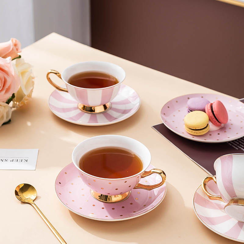 세라믹 핑크 커피 머그잔과 접시가 있는 티컵, 사무실용 - Coffee Tea Drink 리뷰 및 가격