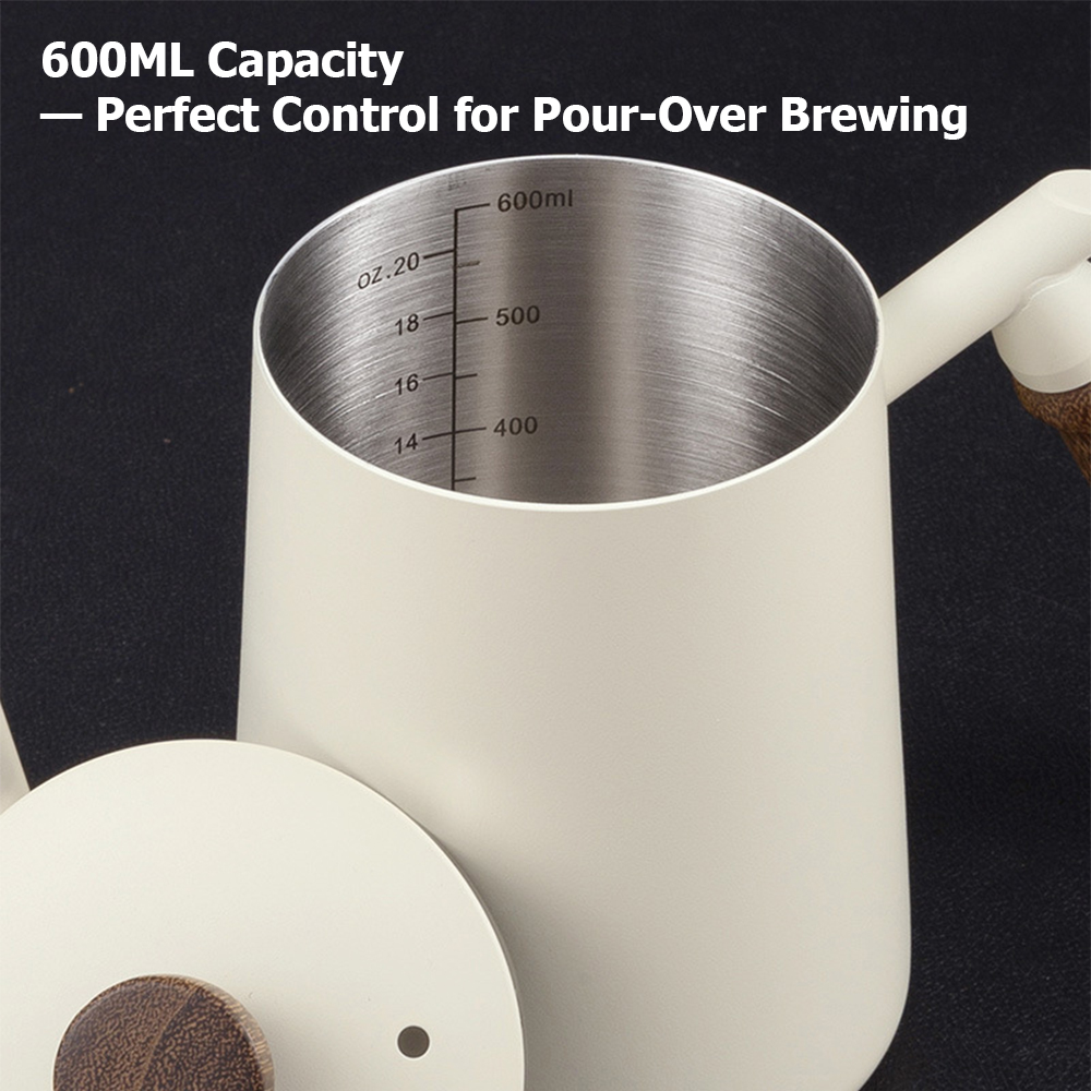 스테인리스 스틸 구스넥 커피 주전자 600ML, 핸드드 - Pour Over Kettle 리뷰 및 가격
