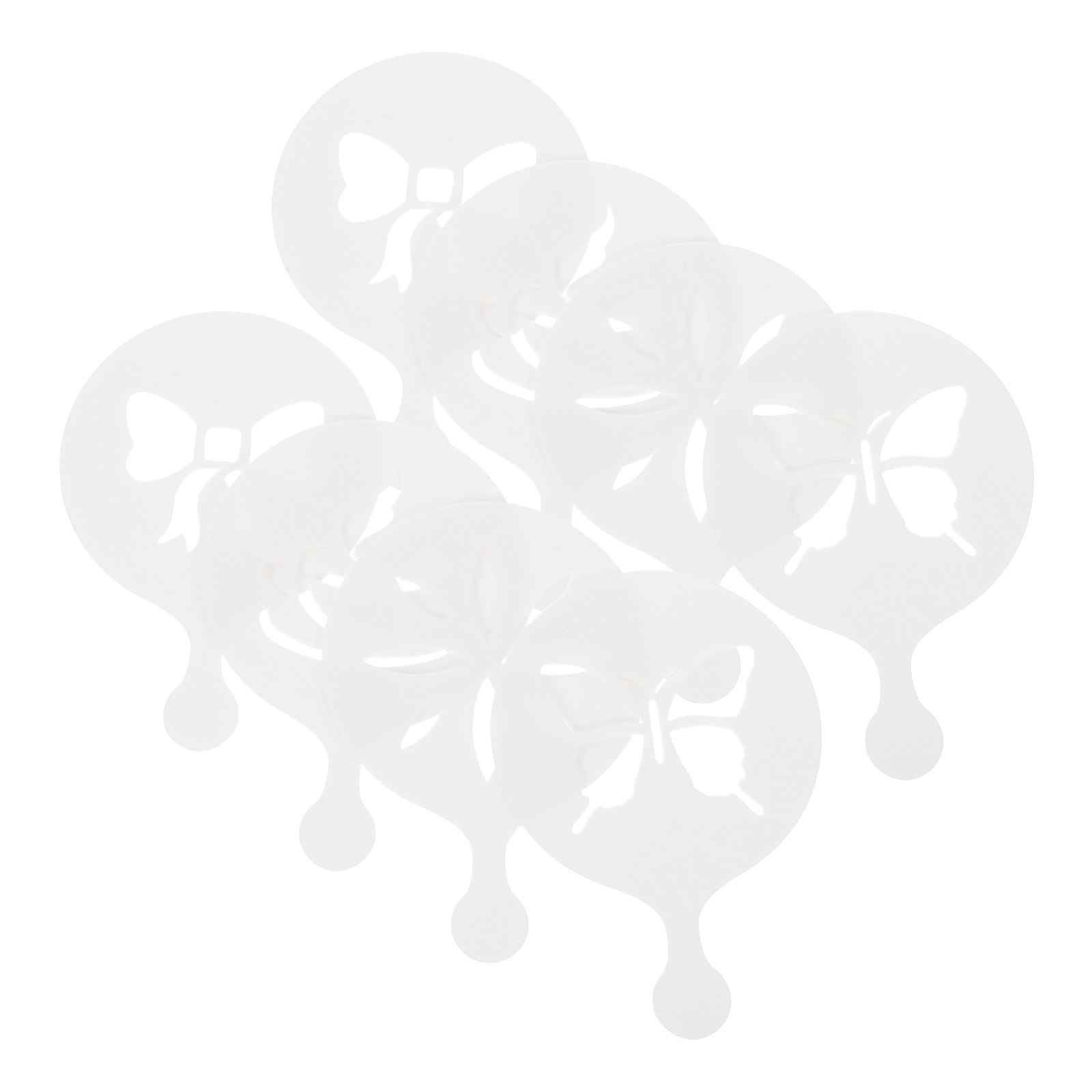8Pcs 커피 라떼 아트 스텐실 카푸치노 쿠키 케이크  - Coffee Stencil Art 리뷰 및 가격