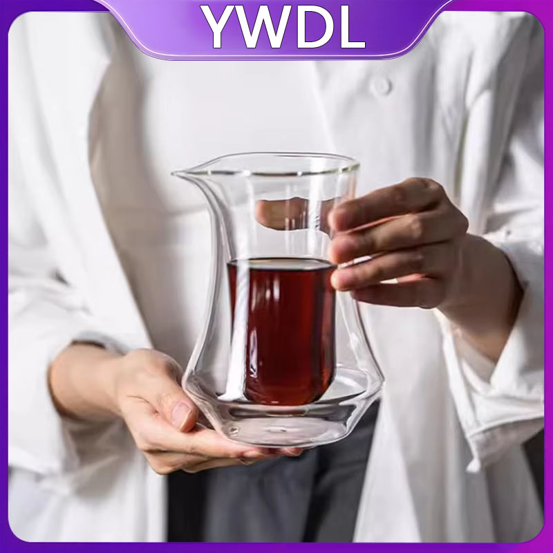 YWDL 300ml 이중 유리 커피 쉐어링 포트 투명한 - Coffee Tea Shop 리뷰 및 가격