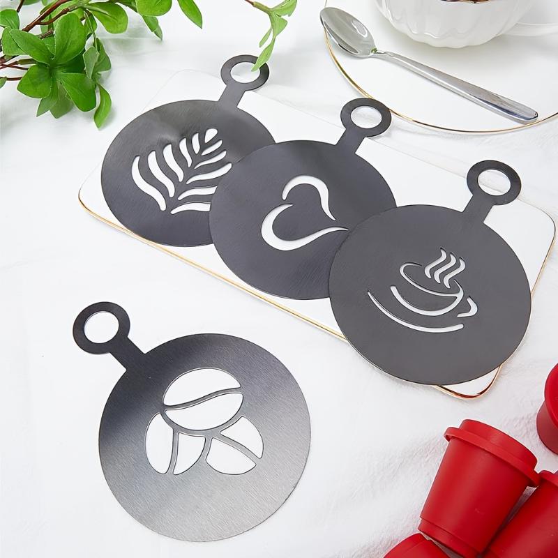 4개/세트 스테인레스 스틸 커피 테마 아트 스텐실, 케 - Coffee Stencil Art 리뷰 및 가격