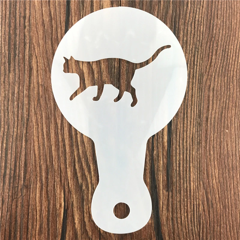 5Pcs DIY 커피 라떼 아트 스텐실 플라스틱 크리스 - Coffee Stencil Art 리뷰 및 가격