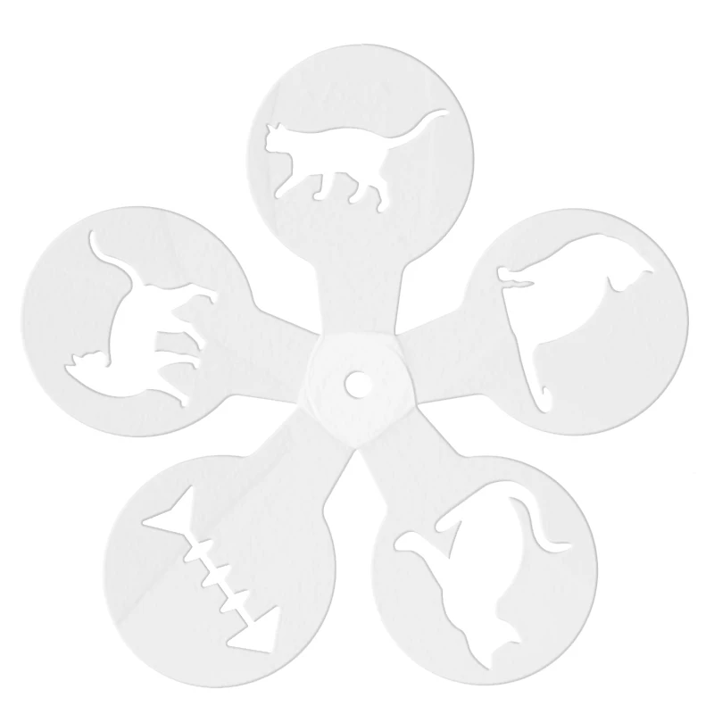 5Pcs DIY 커피 라떼 아트 스텐실 플라스틱 크리스 - Coffee Stencil Art 리뷰 및 가격