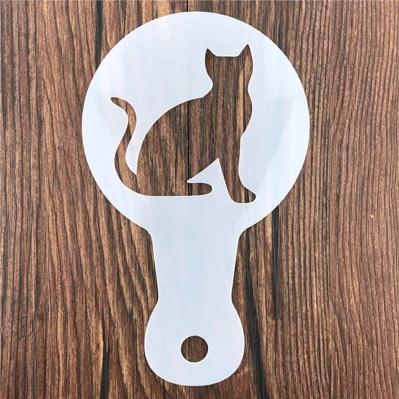 5Pcs DIY 커피 라떼 아트 스텐실 플라스틱 크리스 - Coffee Stencil Art 리뷰 및 가격