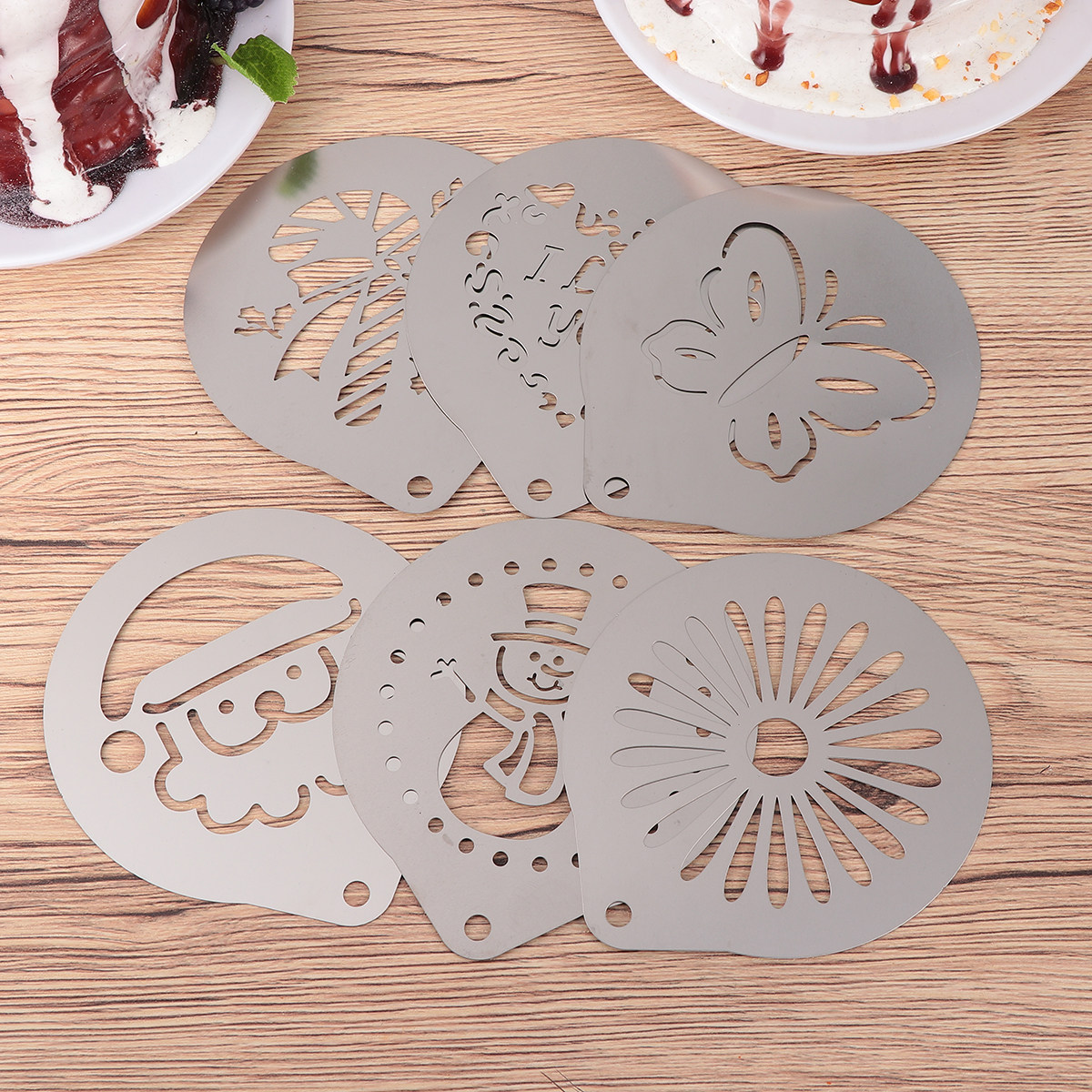 1 세트 커피 스텐실 스테인레스 스틸 내성 DIY 카푸 - Coffee Stencil Art 리뷰 및 가격