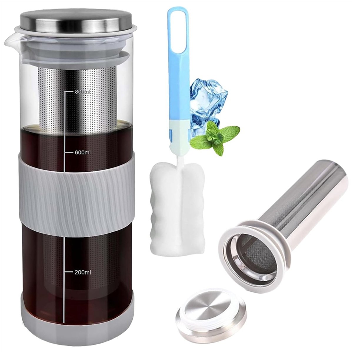 【새 제품】콜드브루 커피 메이커 용기 피처 800ML  - Cold Brew Jar 리뷰 및 가격