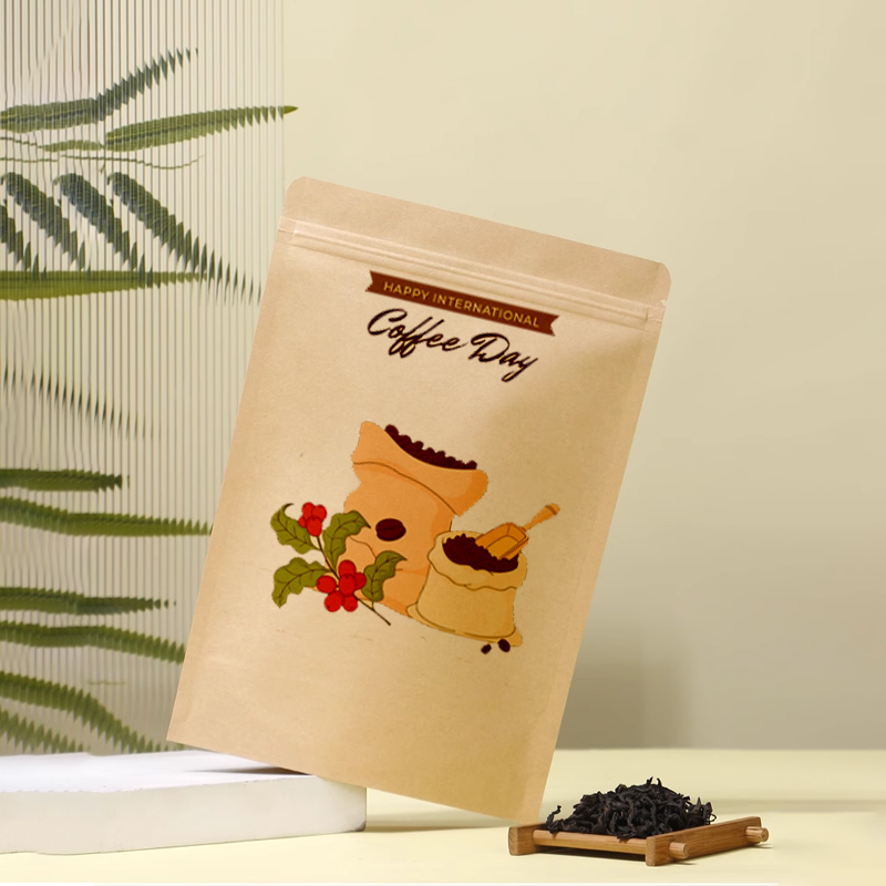프린트 공예 용지 지퍼백 재사용 가능 자체 밀봉 사탕  - Coffee Tea In Chinese 리뷰 및 가격