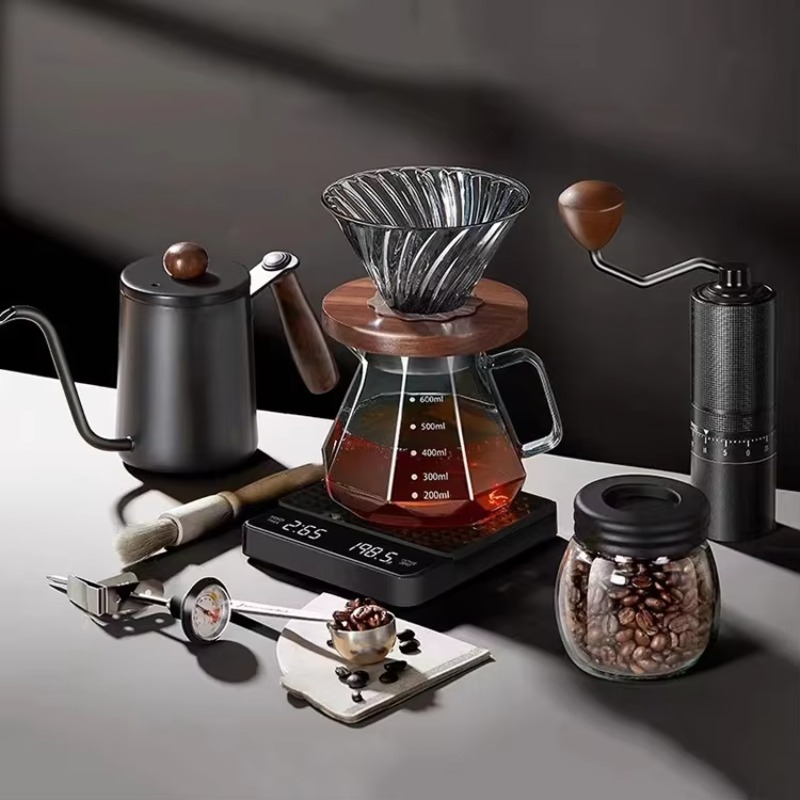 10종 여행용 커피 세트, 수동 커피 그라인더, 필터컵 - Pour Over Kettle 리뷰 및 가격