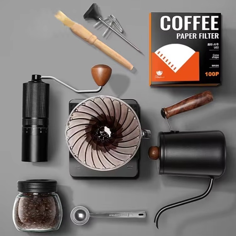 10종 여행용 커피 세트, 수동 커피 그라인더, 필터컵 - Pour Over Kettle 리뷰 및 가격