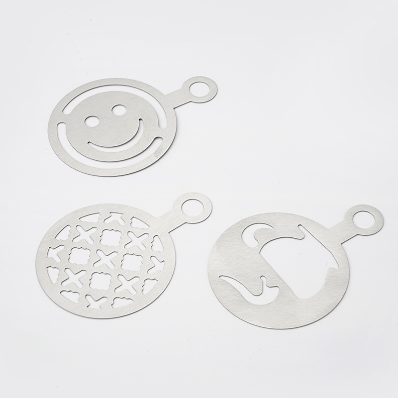 스테인리스 스틸 라떼 아트 스텐실, 빵 가루 뿌리기,  - Coffee Stencil Art 리뷰 및 가격