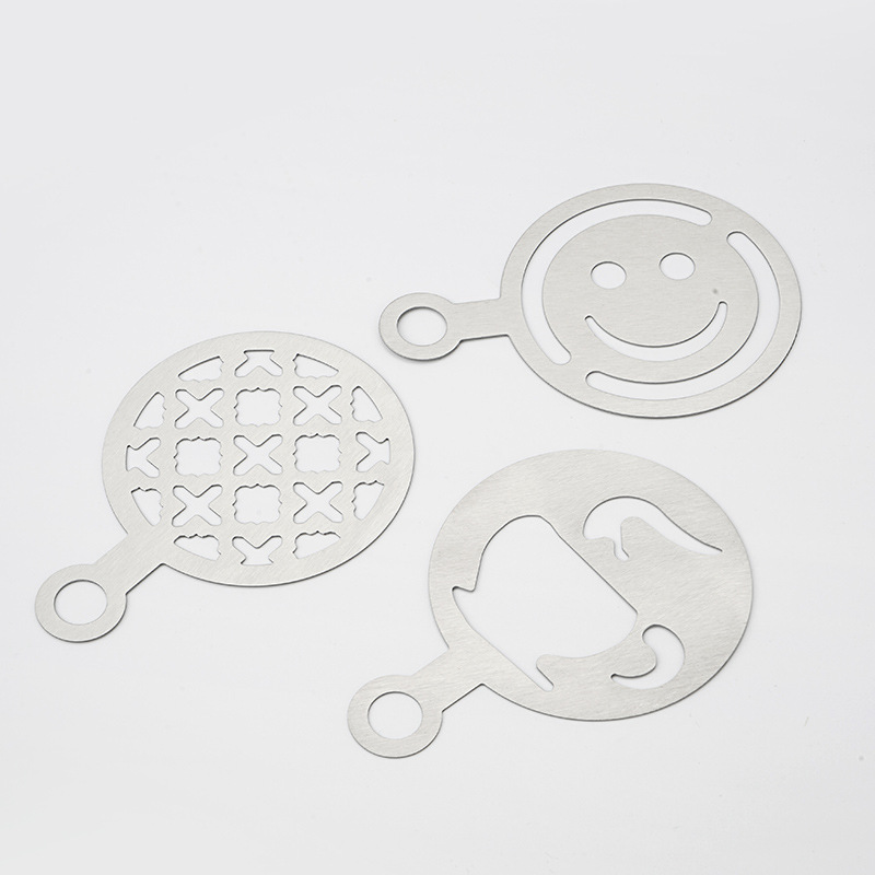 스테인리스 스틸 라떼 아트 스텐실, 빵 가루 뿌리기,  - Coffee Stencil Art 리뷰 및 가격